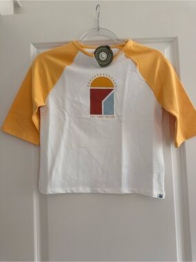 The Sunday Collective Here Comes the Sun Raglan Kids Graphic Tee Retro